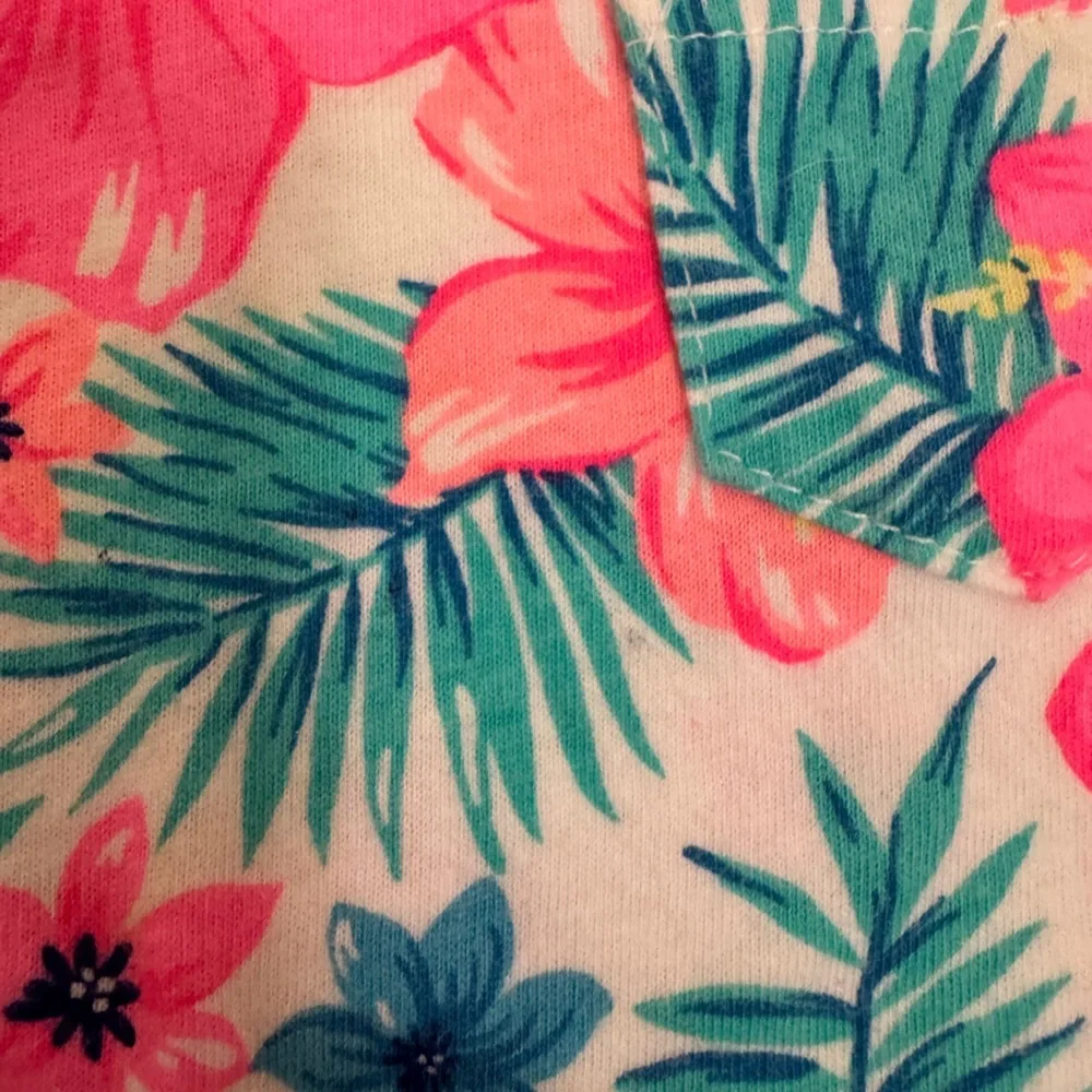 Pink and Floral Baby  18 month girl Tank Tops